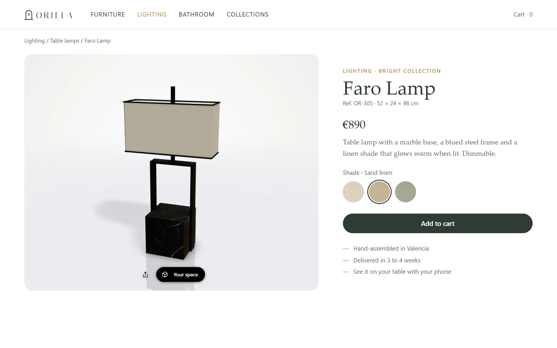The viewer live on a store’s product page